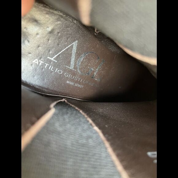 AGL Black Leather Cap Toe Booties 36 - Picture 9 of 11